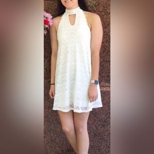 White lace dress